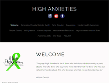 Tablet Screenshot of highanxieties.org